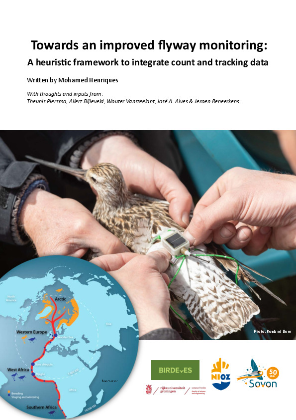 Towards an improved flyway monitoring: A heuristic framework to integrate count and tracking data